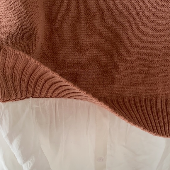 H&M Pink Sweater with Dress Shirt S - Picture 4 of 5